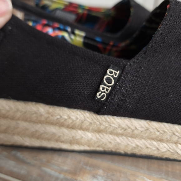 Bobs From Skechers Woman’s Black Espadrille. Size 8 1/2 - Picture 7 of 13